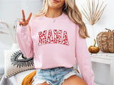 Mama Heart Valentines Day Shirt, Mom Valentines Sweatshirt, I Love Mama Shirt