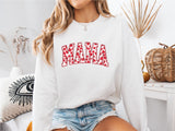 Mama Heart Valentines Day Shirt, Mom Valentines Sweatshirt, I Love Mama Shirt
