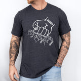 Daddy And Kids Hands Names Shirt, Kids Grab Papa Hands