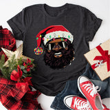 Black Santa Shirt, Christmas Shirt, African American Santa Shirt