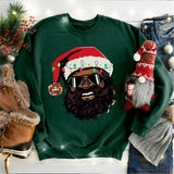 Black Santa Shirt, Christmas Shirt, African American Santa Shirt