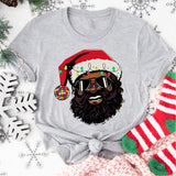 Black Santa Shirt, Christmas Shirt, African American Santa Shirt