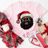 Black Santa Shirt, Christmas Shirt, African American Santa Shirt