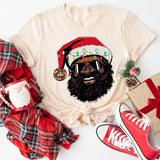 Black Santa Shirt, Christmas Shirt, African American Santa Shirt
