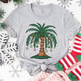 Christmas Palm Tree Shirt, Tropical Xmas Gift