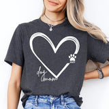 Dog Mom Heart Shirt, Custom Dog Mom Sweat