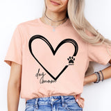 Dog Mom Heart Shirt, Custom Dog Mom Sweat