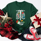 Christmas Pregnant T-Shirt, Pregnancy Announcement Shirt