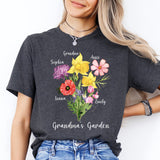 Grandma Mama Garden Shirt, Flower Mama Shirt
