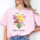 Grandma Mama Garden Shirt, Flower Mama Shirt