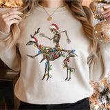 Santa Skeleton Christmas Shirt, Funny Christmas Shirt