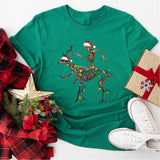 Santa Skeleton Christmas Shirt, Funny Christmas Shirt