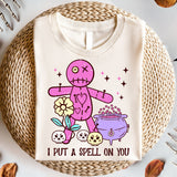 I Put A Spell On You Shirt, Halloween Shirt, Women's Halloween Shirt