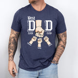 Best Dad Ever, Dad Hands Shirt, Personalized Dad Shirt