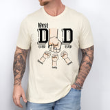 Best Dad Ever, Dad Hands Shirt, Personalized Dad Shirt