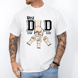 Best Dad Ever, Dad Hands Shirt, Personalized Dad Shirt