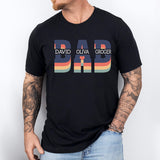 Custom Dad Shirt, Custom Kids Names Shirt