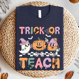 Trick Or Teach Shirt, Halloween Teacher Shirt