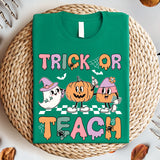 Trick Or Teach Shirt, Halloween Teacher Shirt