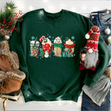Christmas Coffee T-Shirt, Peppermint Iced Latte Tee