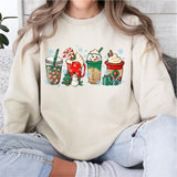Christmas Coffee T-Shirt, Peppermint Iced Latte Tee
