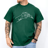 Papa Hands Shirt, Personalized Dad Shirt