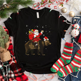 Bear & Santa Shirt, Merry Holiday Shirt