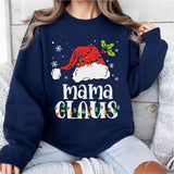 Mama Claus Sweatshirt, Christmas Sweatshirt