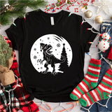 Christmas Tree Shirt, Dinosaur Shirt, Christmas Baby Tee