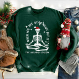 Dead Inside But It's Christmas Shirt, Skeleton Christmas Sweatshirt