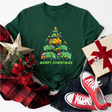 Christmas Truck Tree Shirt, Santa Claus Christmas Shirt