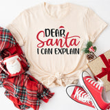 Dear Santa I Can Explain Shirt, Merry Christmas Shirt