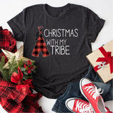 Christmas With My Tribe Shirt, Christmas Shirt