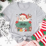 Personalized Santa Claus Christmas Shirt, Custom Christmas Family T-Shirts