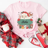 Personalized Santa Claus Christmas Shirt, Custom Christmas Family T-Shirts