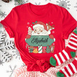 Personalized Santa Claus Christmas Shirt, Custom Christmas Family T-Shirts