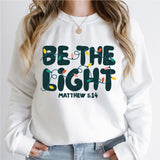 Be The Light Christmas Shirt, Christian Christmas Tee