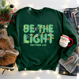 Be The Light Christmas Shirt, Christian Christmas Tee
