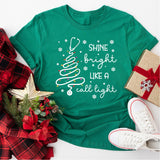 Shine Bright Like A Call Light Christmas Shirt, RN Christmas Sweatshirt