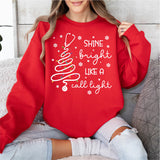 Shine Bright Like A Call Light Christmas Shirt, RN Christmas Sweatshirt