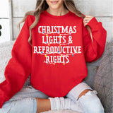 Christmas Lights and Reproductive Rights Shirt, Abortion Rights Sweatshirt