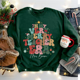 Custom Teacher Christmas Shirt, In My Merry Teacher Era Sweatshirt