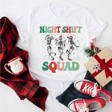 Christmas Night Shift Squad Nurse Sweatshirt, Xmas New Nurse Shirt