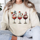 Christmas Wine And Snowmen Shirt, Christmas Spirits Sweatshirt