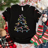 Christmas Lights Tree Shirt, Christmas Tree T-Shirt, Christmas Vibes Shirt
