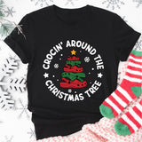 Crocin Around The Christmas Tree Shirt, Croc Lover Shirt, Croc Shirt