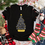 God Jesus Our Savior Christmas Sweatshirt, Christmas Tree Jesus T-Shirt
