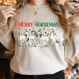 Horse Christmas Sweatshirt, Merry Horsemas Shirt, Christmas Shirt