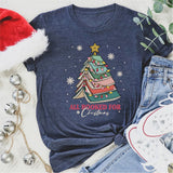 All Booked For Christmas Shirt, Bookworm Christmas Shirt, Christmas Book Lover Shirt