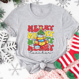 Merry Teacher Shirt, X-mas Teacher T-Shirt, Very Merry Teacher Shirt
